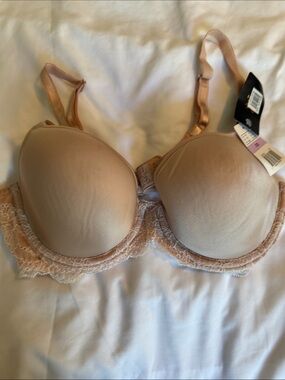 Wacoal Nude Lace-Trim T-Shirt Bra